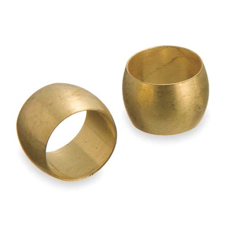 Ferrule, Brass, 1/2 in,PK10