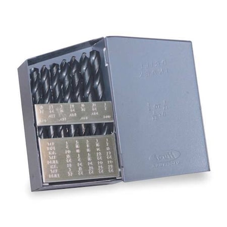 29PC 118 Degree General Purpose Jobber Lengh Drill Set Chicago-Latrobe 150-TN TiN HSS 1/16-1/2x1/64