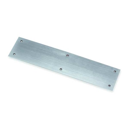 Push Plates, Aluminum Dull, 3 x12 In