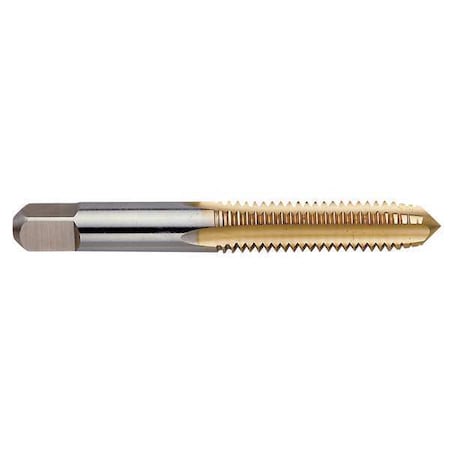 Straight Flute Hand Tap, 3/8"-16, Plug, 4 Flutes, UNC