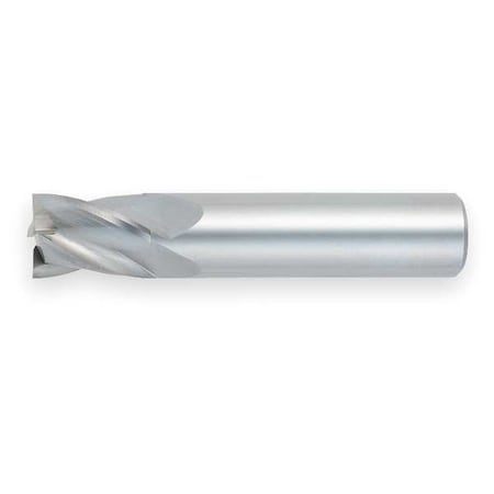 End Mill,Stub,Carbide,1/4,4 FL,Sq End