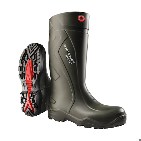 RubberBoot,5D,Knee,Black;DarkGreen,PR
