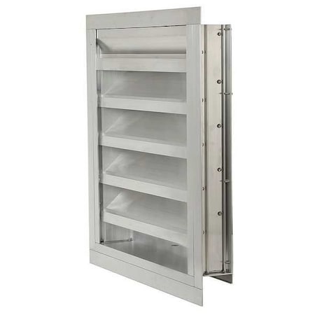 Intake Louver,Fixed, Drainable,42H x 60W