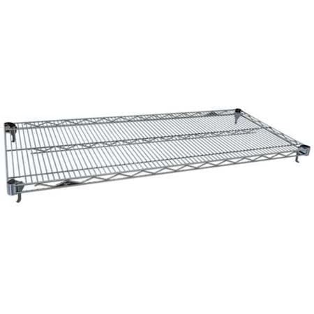 Adjustable Wire Shelf, 24"D x 72"W, Chrome,PK5