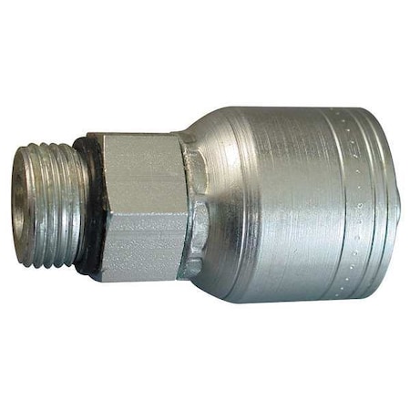 Hydraulic Hose Fitting,Crimp, Male,ORB