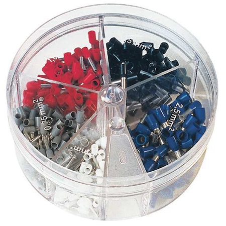 Ferrule Assort Kit,400 Pieces,No 22-14 AWG