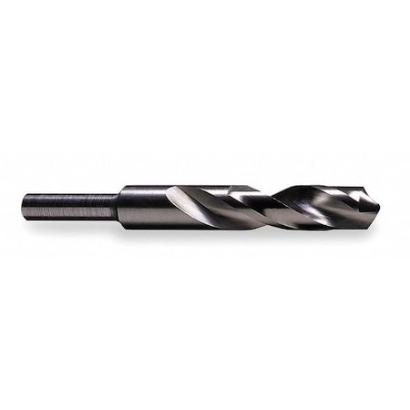 118 Degree Silver & Deming Drill with 1/2 Reduced Shank Cle-Line 1813 Steam Oxide HSS RHS/RHC 1-3/8