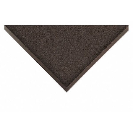 Entrance Mat, Polypropylene, 3/8 in Thick, Black, 6 ft W x 10 ft L