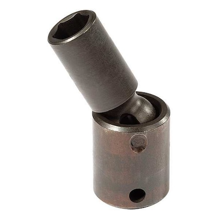 3/8 in Drive, 12mm Metric Socket, 6 Points, Steel,Blk Oxd,12 mm