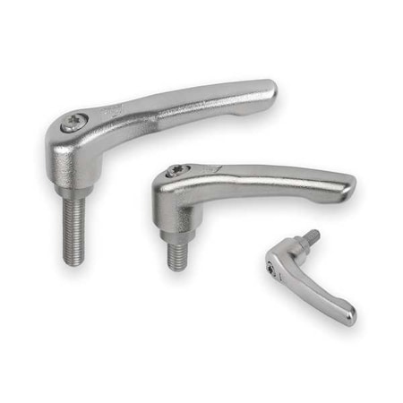 Adjustable Handle, Size: 1 M06X40, Entirely Stainless Steel, Electropolished