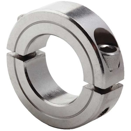 Shaft Collar,Clamp,2Pc,5/8 In,SS