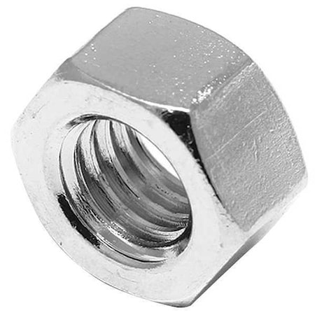 Hex Nut, 7/16"-14, 18-8 Stainless Steel, Not Graded, Advanced Corrosion Resistance, 3/8 in Ht