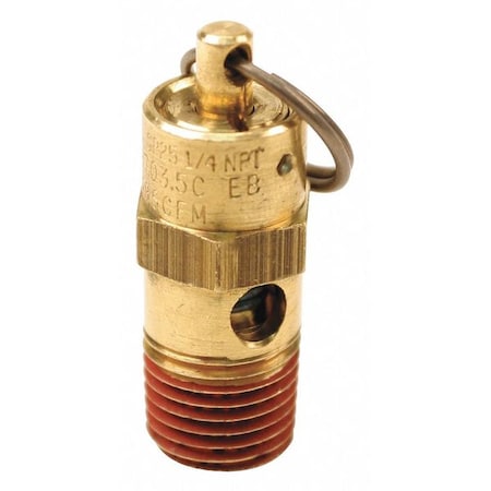 Air Safety Valve,1/8 In Inlet, 125 psi