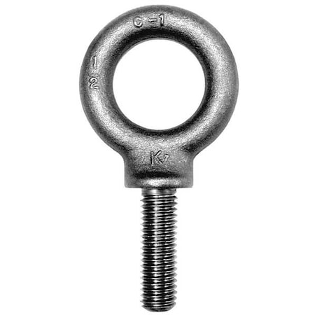 Eye Bolt With Shoulder, 5/8"-11, 1-1/4 in Shank, 1-3/8 in ID, Steel, Plain