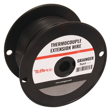 Thermocouple Ext Wire,JX,24AWG,Sol,100Ft