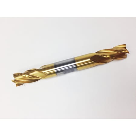 3/16 X 3/8" 4 Flute TiN Double End Center Cut End Mill