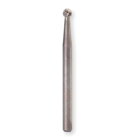 Carbide Bur,Ball,3/16 In