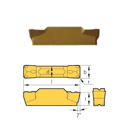 MGMN-200-G Grade BPG20B-PVD Cut-Off & Grooving Insert