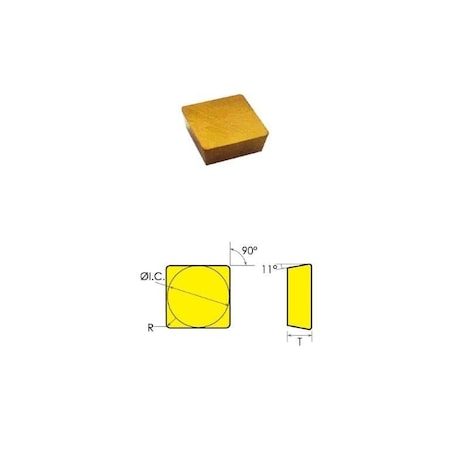 SPG-422 TiN Coated Carbide Insert