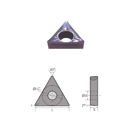 TCGX 32.51 LH Carbide Insert For Aluminum