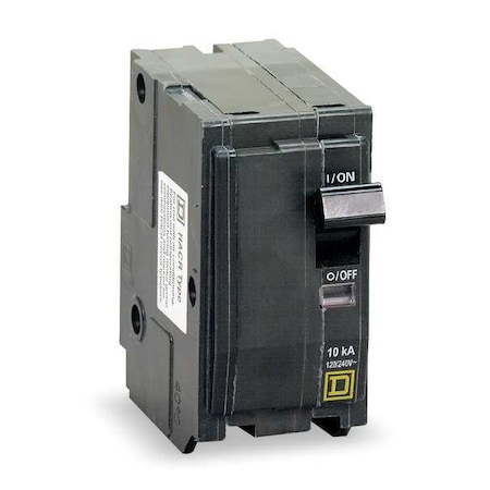 Miniature Circuit Breaker, QO Series, 20A, 2 Pole, 120/240V AC, 10kA at 120/240V AC