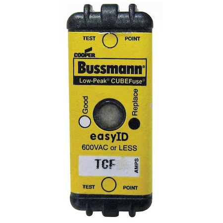 UL Class Fuse, CF Class, Time-Delay, 15A, 600V AC, Indicating