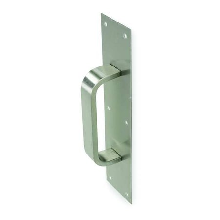 Door Pull Plate, Aluminum, 12"L x 3"W, 0.05" Proj.