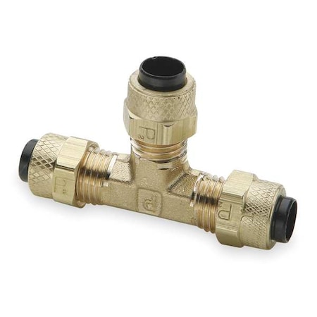 1/4" Compression Brass Union Tee 10PK