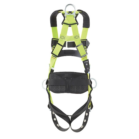 H500 Fall Protection Harness, Universal (L/XL), 420 lb, Mating Chest/ Tongue Leg Straps