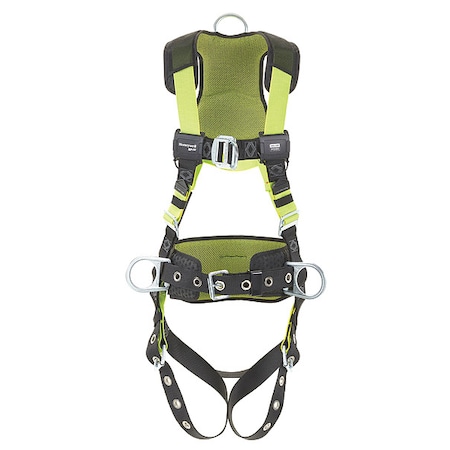 H500 Fall Protection Harness, S/M, 420 lb, Mating Chest/ Tongue Leg Straps, Back D-Ring