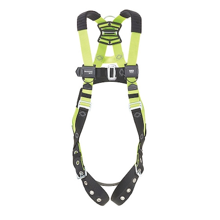 H500 Fall Protection Harness, S/M, 420 lb, Mating Chest/ Tongue Leg Straps, Back, Hips D-Ring