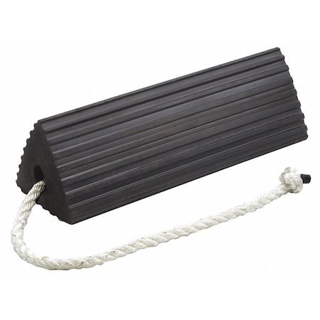 Wheel Chock,6" D,6" H,21" W,Black