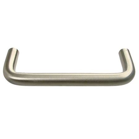 Pull Handle, SS, 5 In. H, Natural, Threaded Holes
