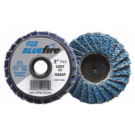 Flap Disc,Fine,Grit 120,TY 2,2in,Blfire