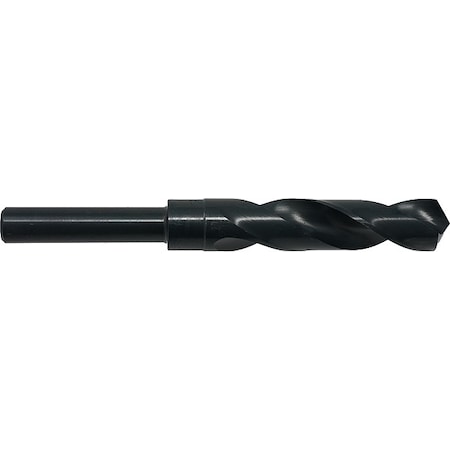 118 Degree Silver & Deming Drill with 1/2 Reduced Shank Chicago-Latrobe 190 Steam Oxide HSS RHS/RHC 1-9/32