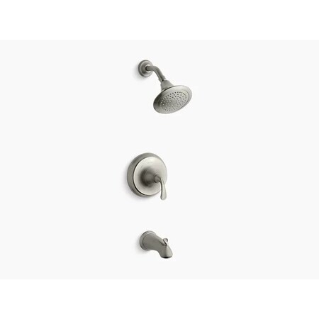 Forte(R) Sculpted Rite-Temp(R) Bath And Shower Valve Trim With Npt Spout And 2.5 Gpm Showerhead