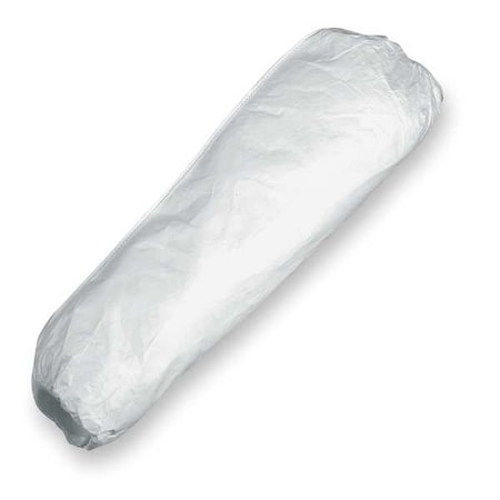 Tyvek(R) Isoclean(R) Disposable Sleeve, 18 in Length, 5 mil Thick, Bound Seam, White, 100 PK