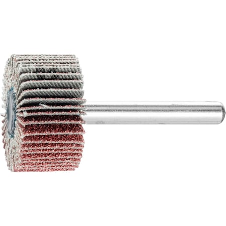 1-3/8" x 5/8" Mounted Flap Wheel - 1/4" Shank - Aluminum Oxide - 60 Grit