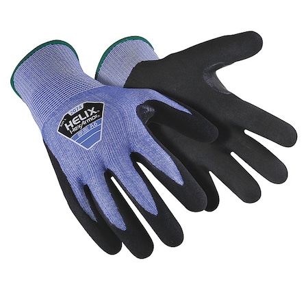 Knit Gloves, Cut Level A6 ,Dipped ,Nitrile ,Sandy ,2XL 1 PR