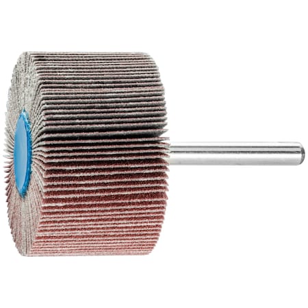 2" x 1" Mounted Flap Wheel - 1/4" Shank - Aluminum Oxide - 120 Grit