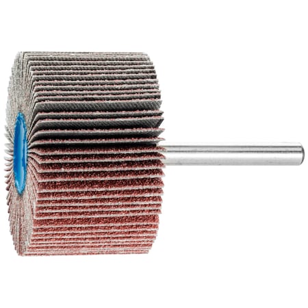 2" x 1" Mounted Flap Wheel - 1/4" Shank - Aluminum Oxide - 60 Grit