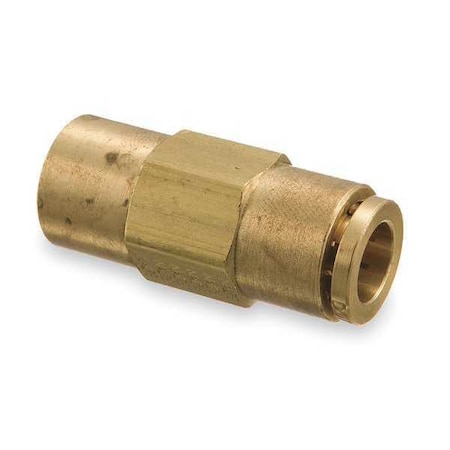 Strt,Brass,Push-Fit3/8in,NPTF1/8in