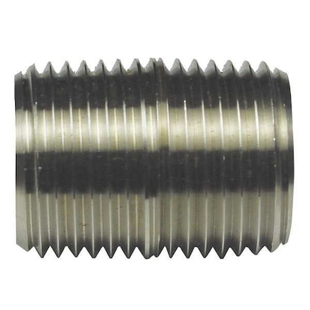 IMC Nipple, 3/4 in, Threaded, 304 Stainless Steel, PVC Coated
