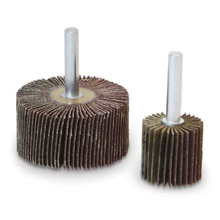 Flap Wheel,AO,3x1x1/4 In Shank,60G