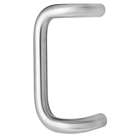 Offset Pull Handle, Aluminum, Bronze, Clips/Fasteners