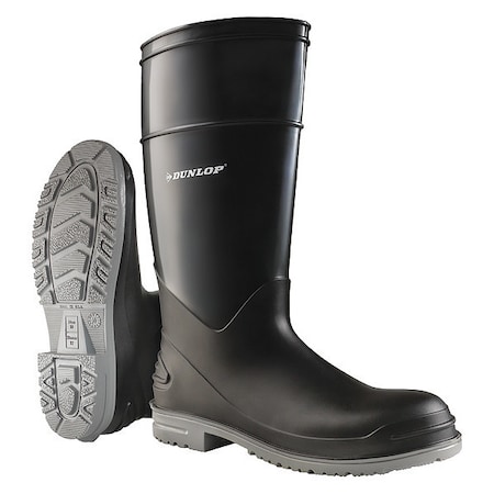 Men's PolyGoliath Rubber Boot, Steel Toe, 16" Height, Black, 15