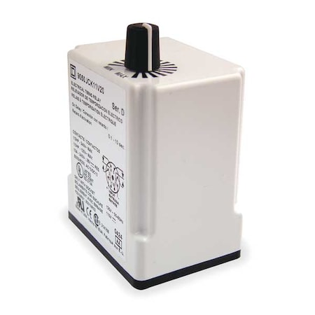 Single Function Time Delay Relay, Octal, Off Delay, 1 Functions 120V DC, DPDT