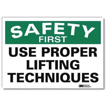 Safety Decal, 7 in H, 10 in W, Reflective Sheeting, Vertical Rectangle, English, U7-1261-RD_10X7