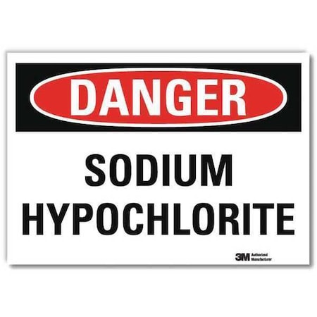 Danger Sign, 7 in H, 10 in W,Vertical Rectangle, English, U3-1985-RD_10X7