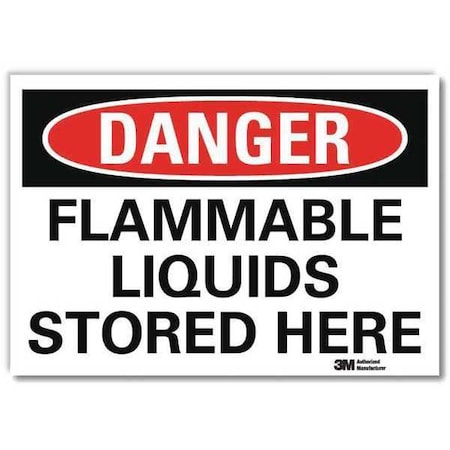 Danger Sign, 7 in H, 10 in W,Vertical Rectangle, English, U3-1490-RD_10X7